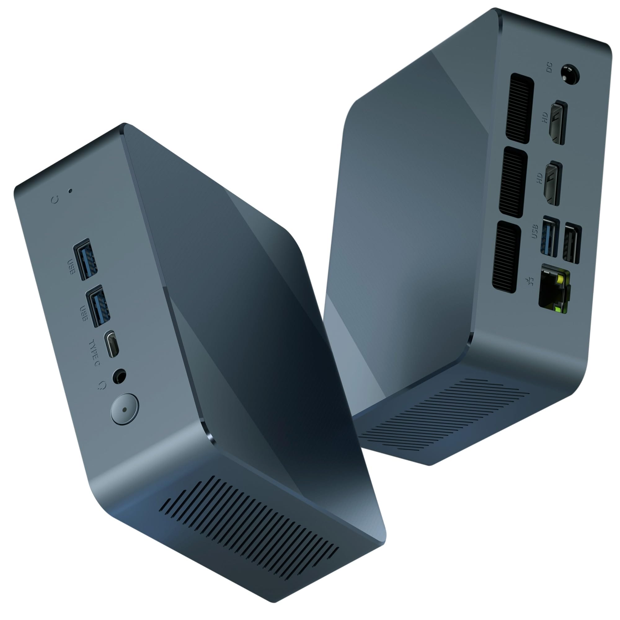 Mini PC AMD 3550H(Max 3.7GHz) Mini Computers 32GB DDR4 RAM 1TB SSD Mini Desktop Computer 4K 60Hz Displays/Dual HDMI/Type-C&USB3.2 Ports/LAN RJ45/WiFi 5/BT5.0 for Home/Office/Business