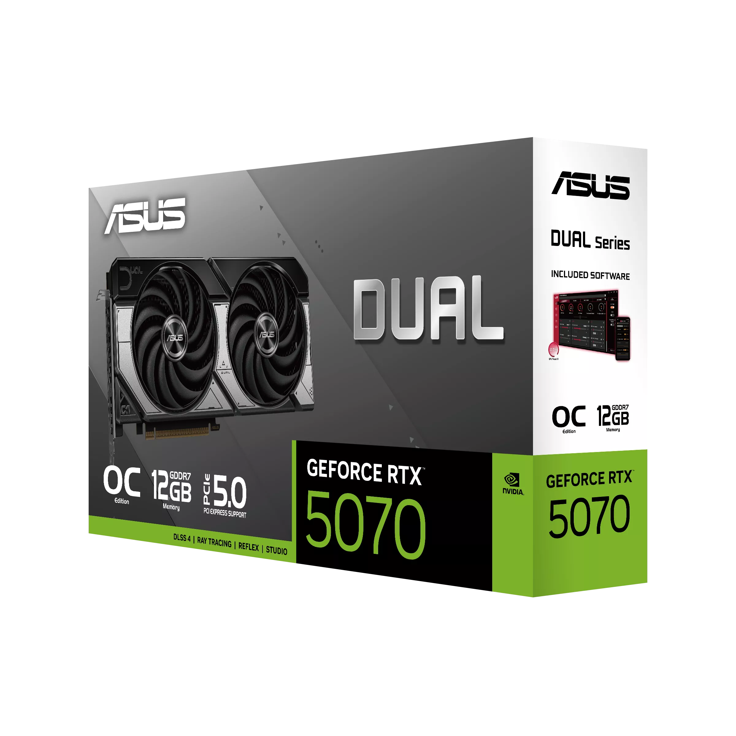 ASUS Dual GeForce RTX 5070 O12G Graphics Card