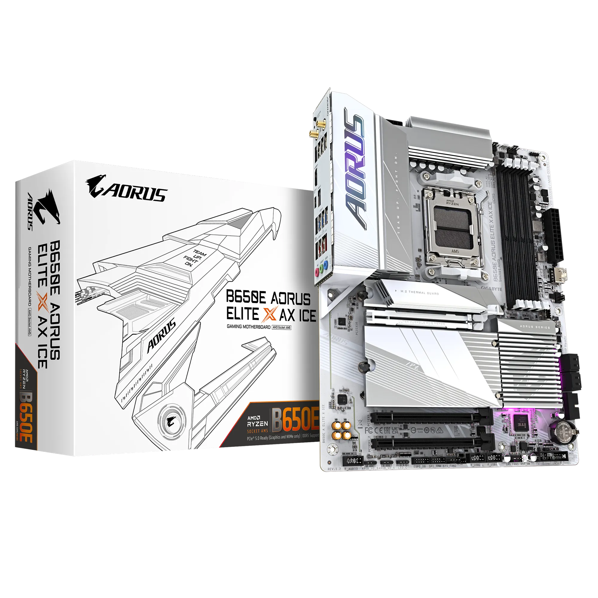 GIGABYTE B650E AORUS ELITE X AX ICE AM5 ATX Motherboard