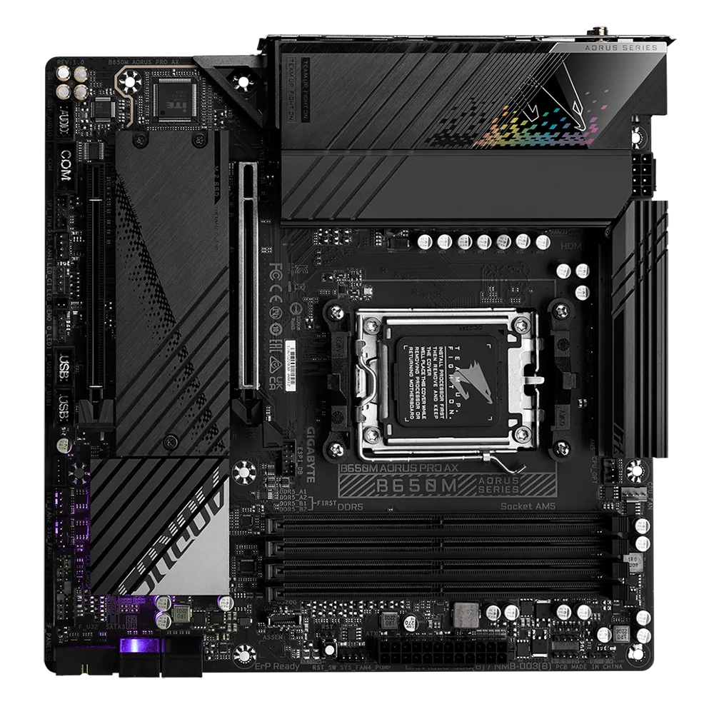 GIGABYTE B650M AORUS PRO AX AM5 Micro-ATX Motherboard