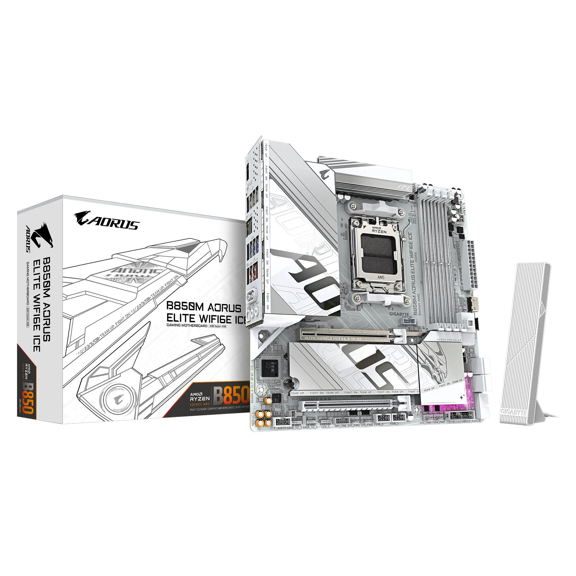 GIGABYTE B850M AORUS ELITE WIFI6E ICE