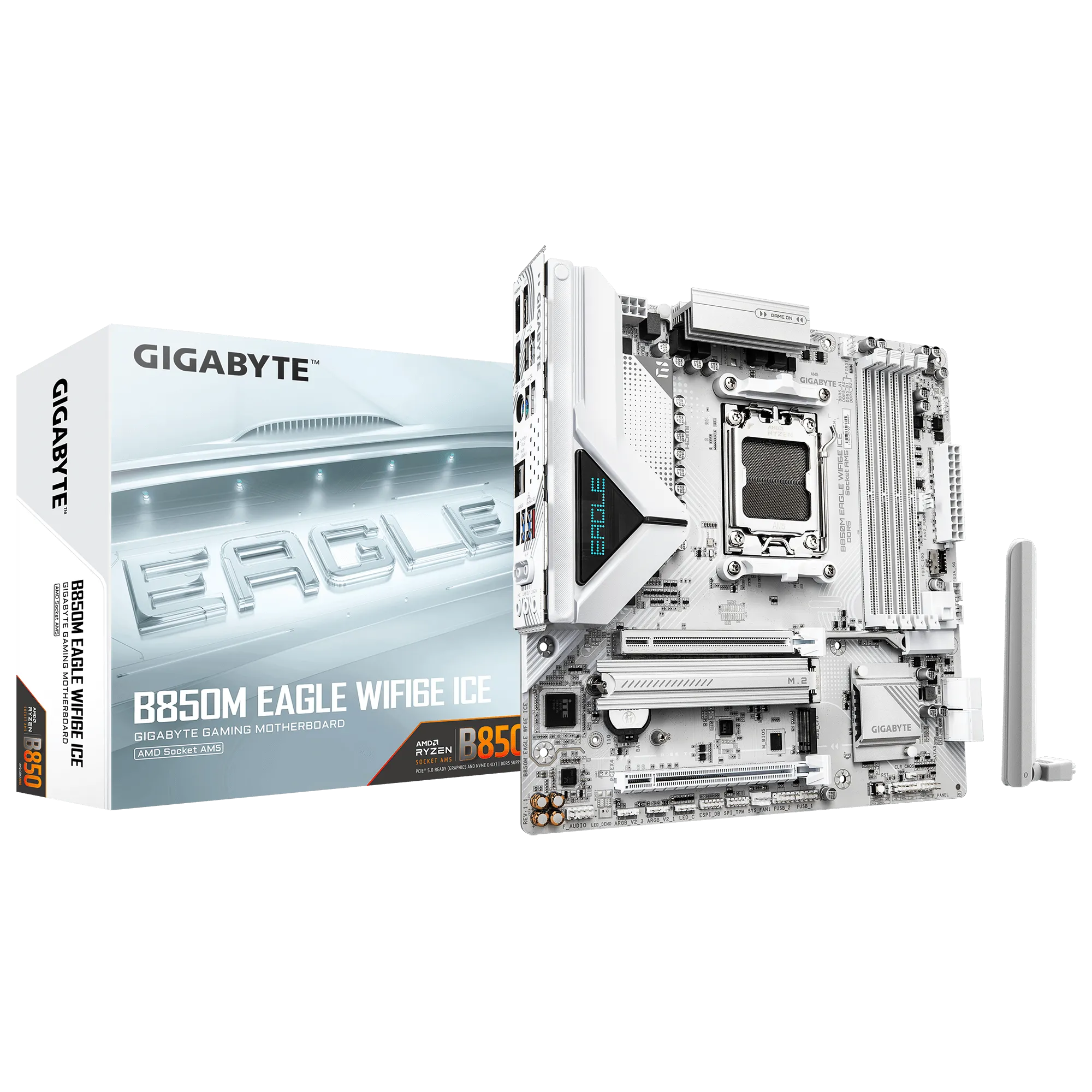 GIGABYTE B850M EAGLE WIFI6E ICE Micro-ATX Motherboard