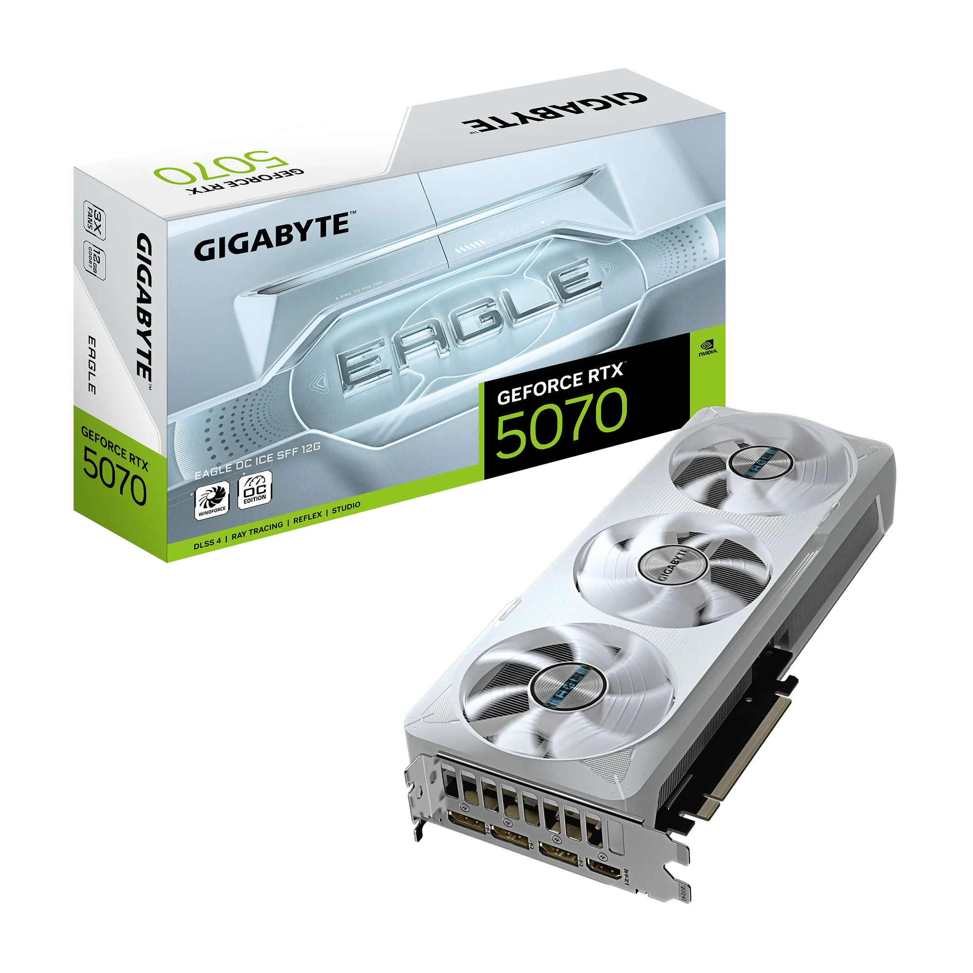 GIGABYTE GeForce RTX 5070 EAGLE OC ICE SFF 12G Graphics Card