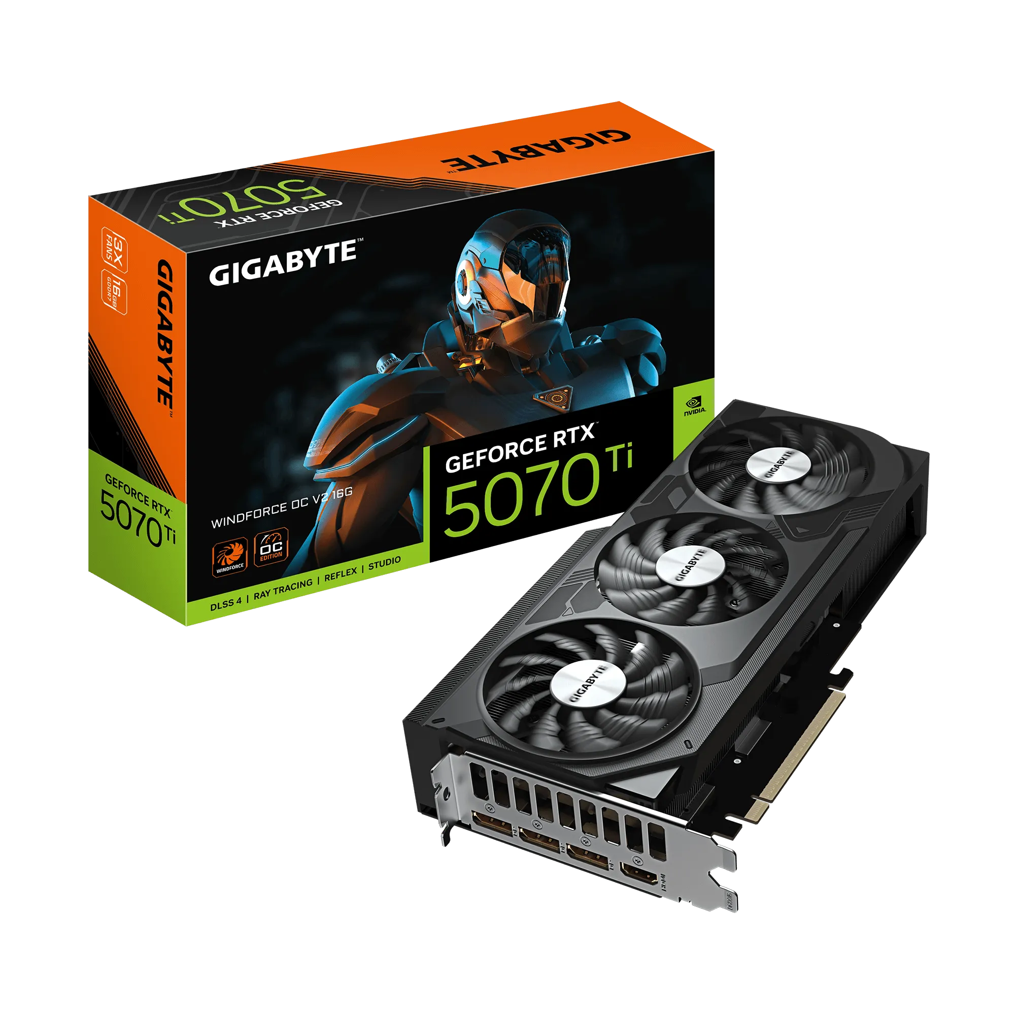 GIGABYTE GeForce RTX 5070 Ti WINDFORCE OC V2 16G Graphics Card