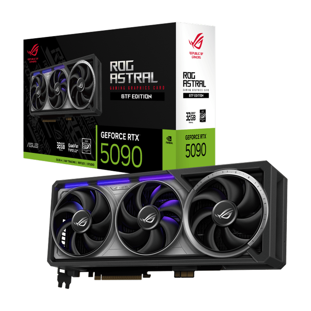 ASUS ROG Astral GeForce RTX 5090 32GB GDDR7 BTF Edition GPU – Ultimate AI & 4K Gaming Graphics Card