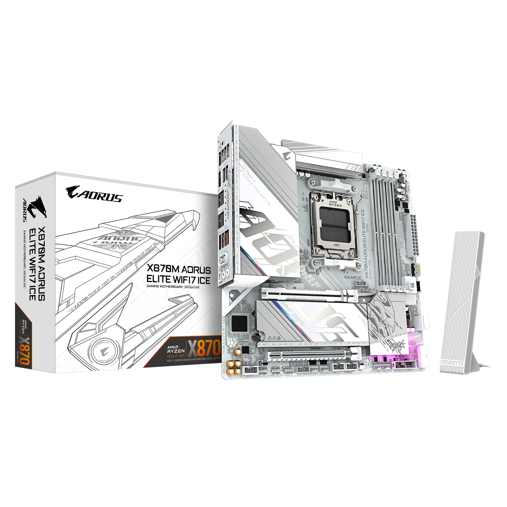 GIGABYTE X870M AORUS ELITE WIFI7 ICE Motherboard