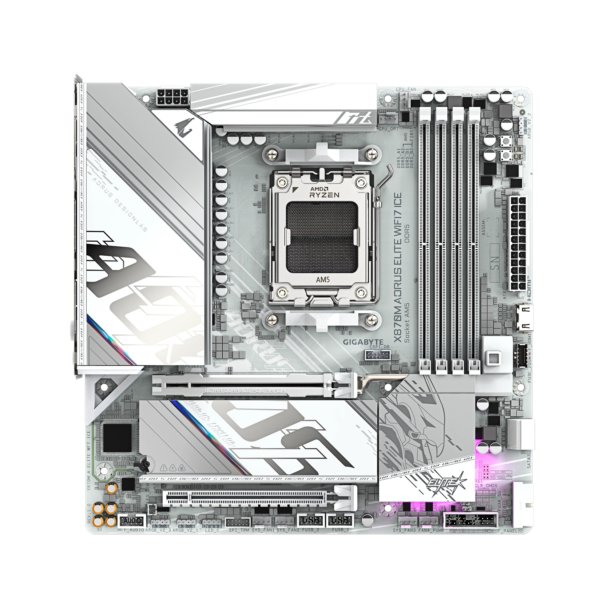 GIGABYTE X870M AORUS ELITE WIFI7 ICE Motherboard
