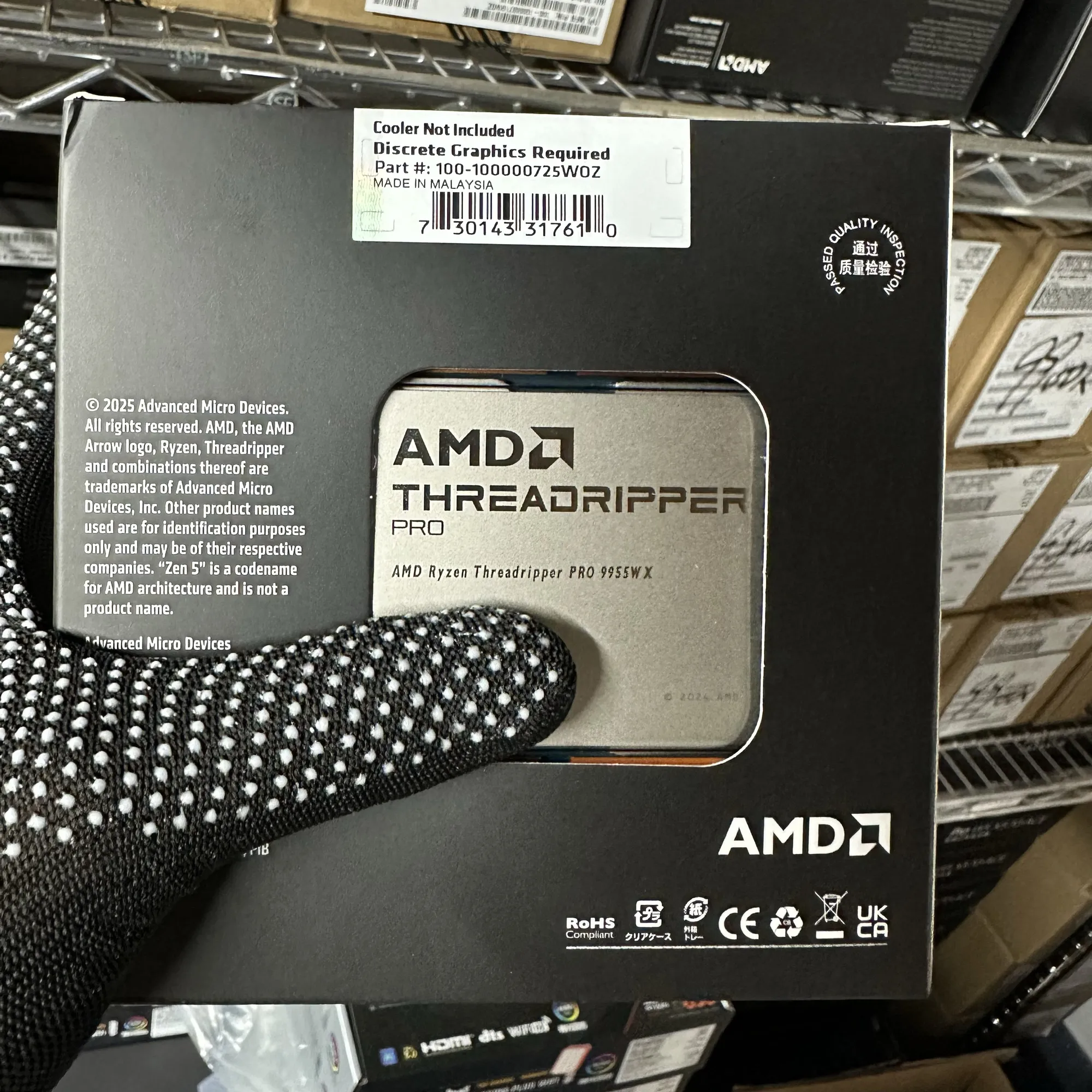 AMD Threadripper PRO 9955WX 16-Core CPU | Zen 5 Workstation Processor