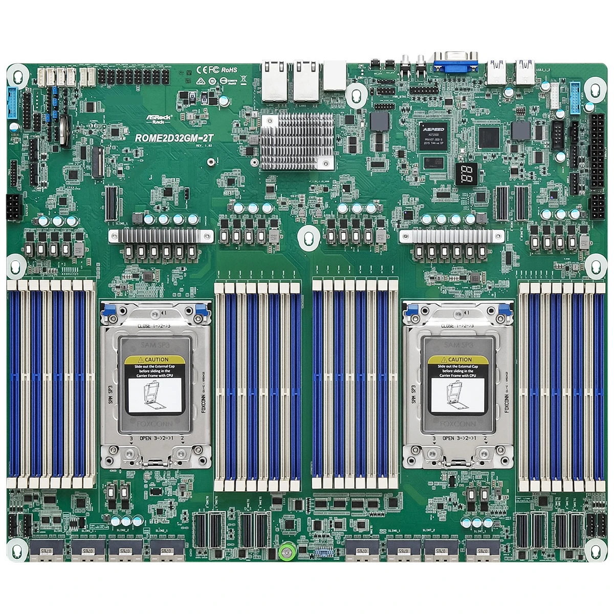 Asrock Rack Server Motherboard Rome2d32gm 2t 1 L