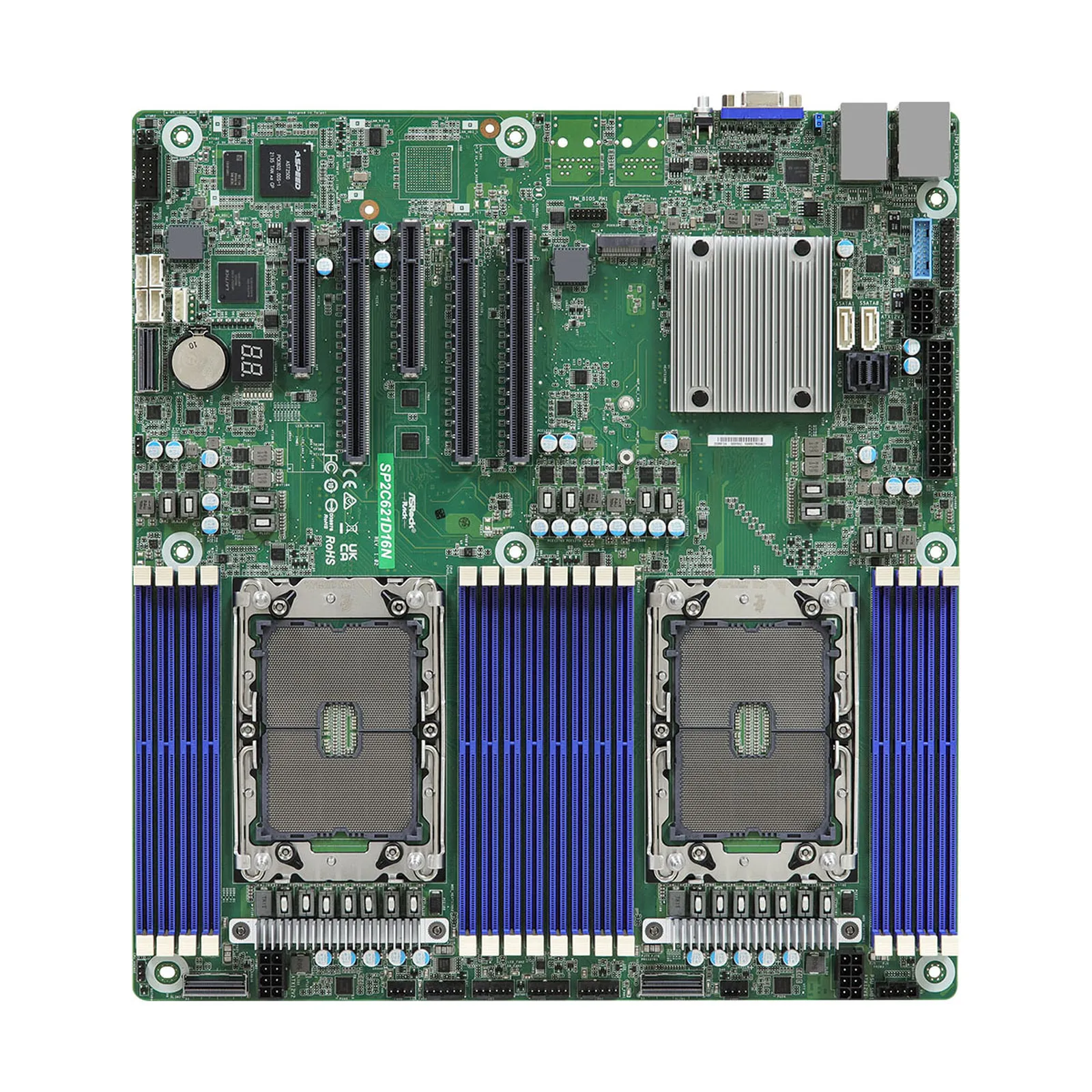 Asrock Rack Workstation Motherboard Sp2c621d16n 1 L