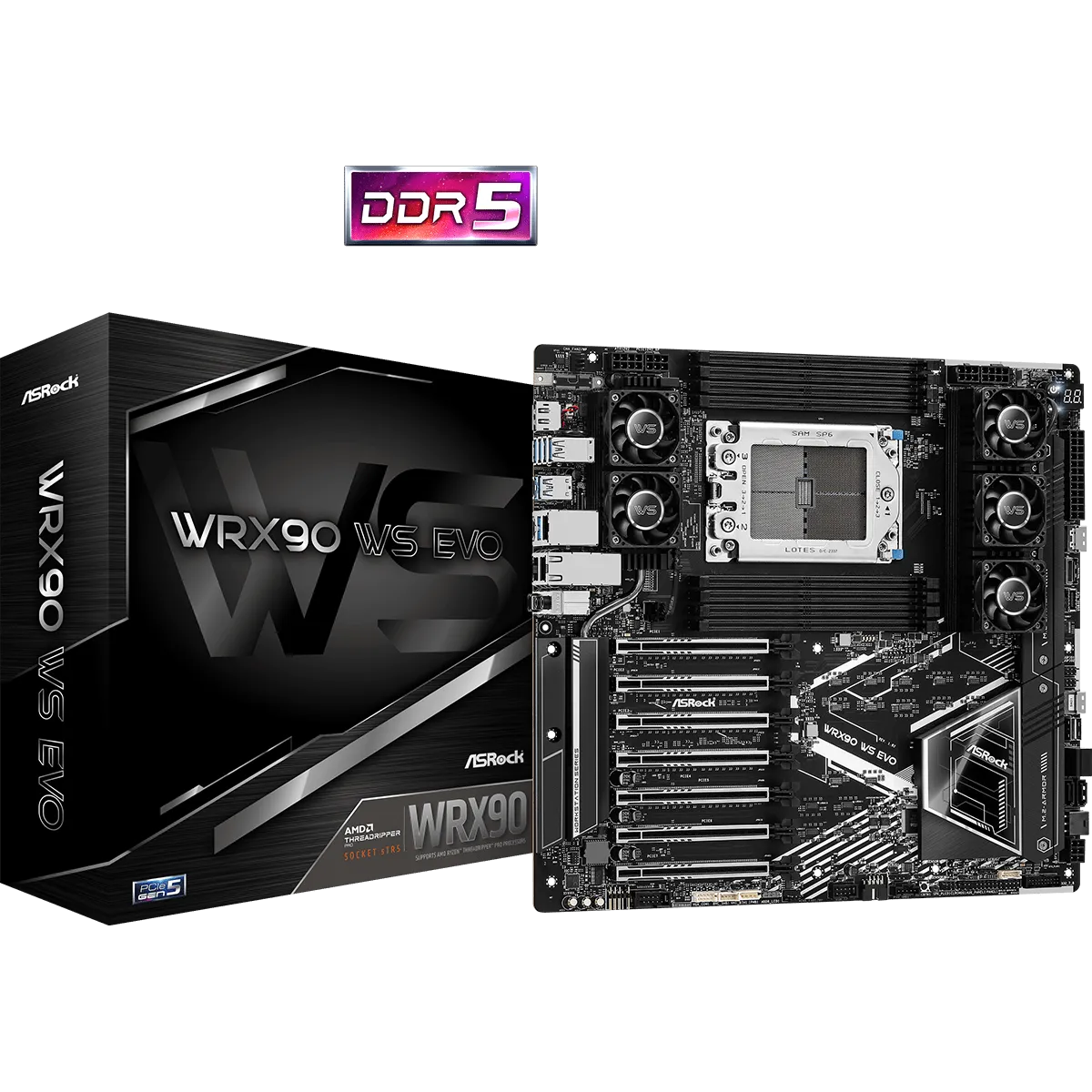 Asrock Workstation Motherboard Wrx90 Ws Evo L1