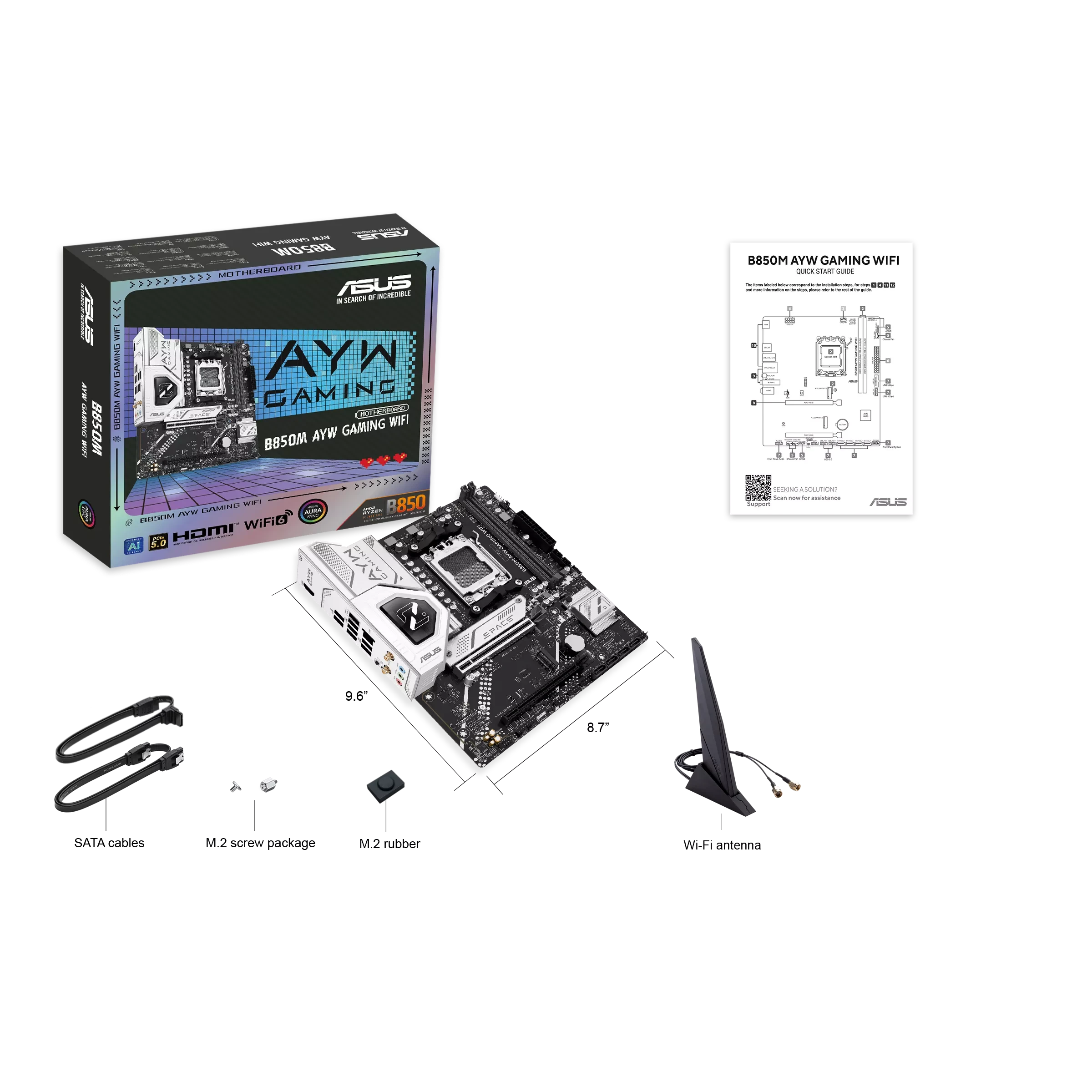 Asus B850m Ayw Gaming Wifi 8