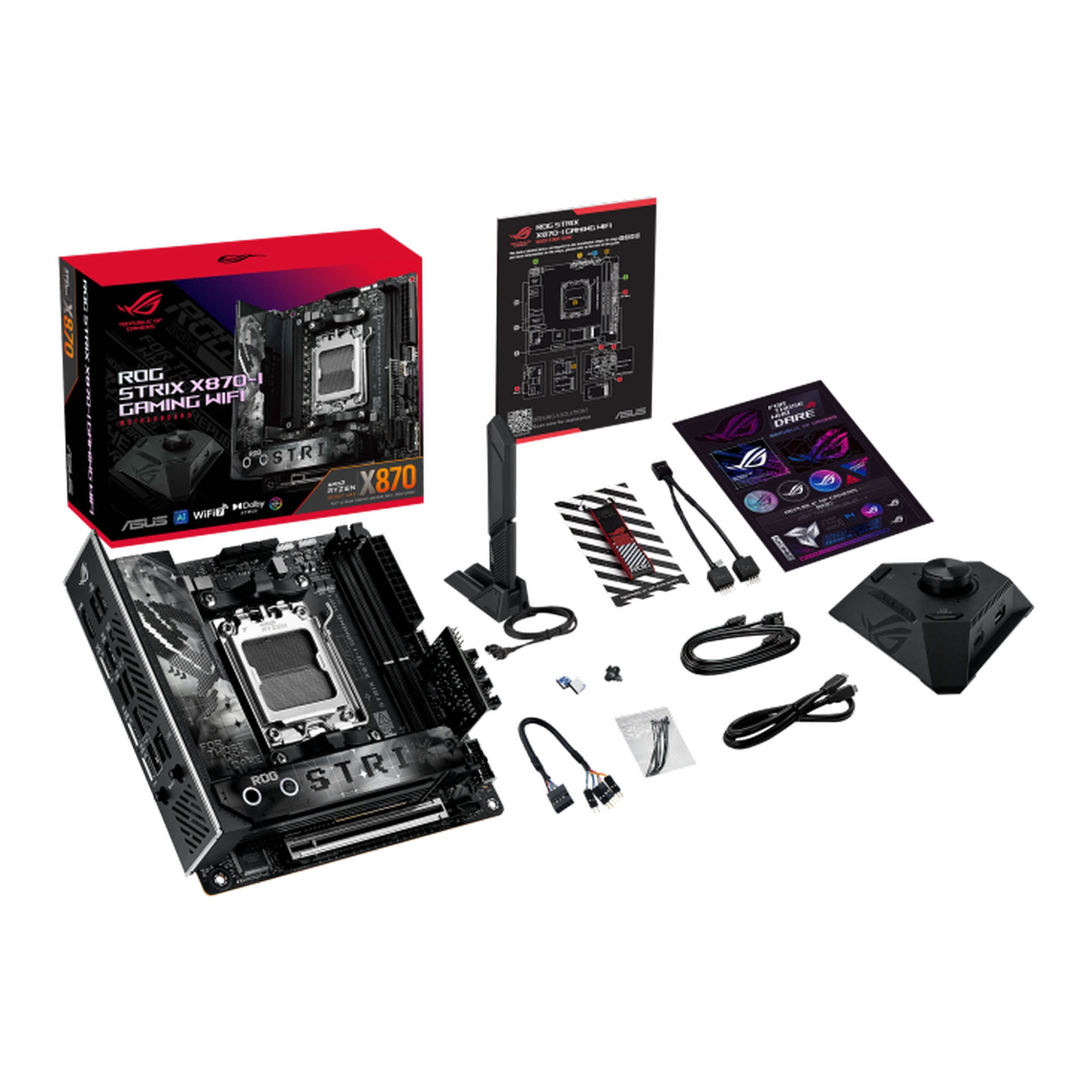 ASUS ROG STRIX X870-I GAMING WIFI Mini-ITX Motherboard AM5 DDR5 PCIe 5.0 USB4 WiFi 7 1 Asus Rog Strix X870 I Gaming Wifi 1