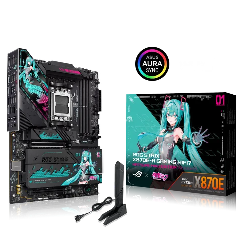 Asus Rog Strix X870e H Gaming Wifi7 Hatsune Miku Edition 11
