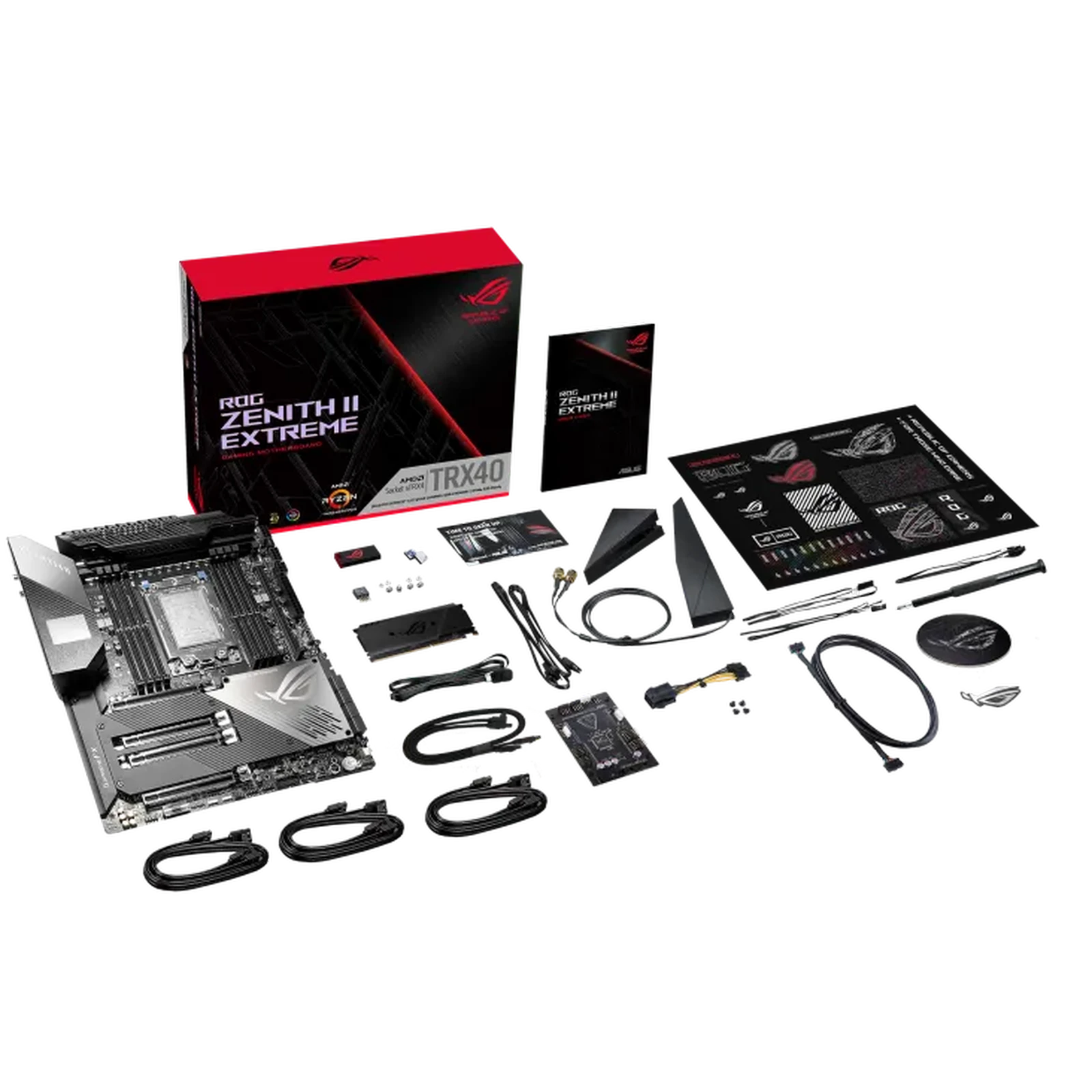 ASUS ROG Zenith II Extreme TRX40 E-ATX Motherboard for 3rd Gen Threadripper ASUS ROG Zenith II Extreme TRX40 E-ATX Motherboard for 3rd Gen Threadripper
