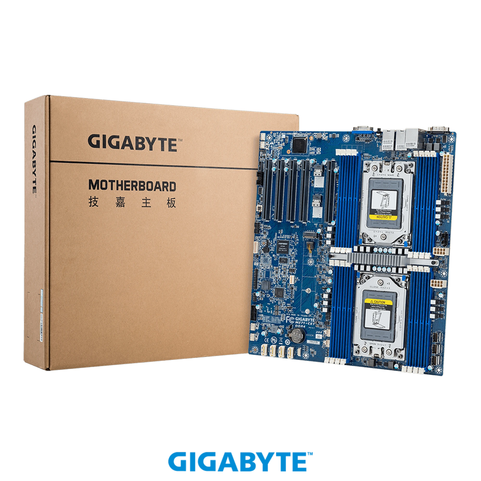 Gigabyte MZ71‑CE1 AMD EPYC 7003/7002 Dual CPU E‑ATX Server Motherboard