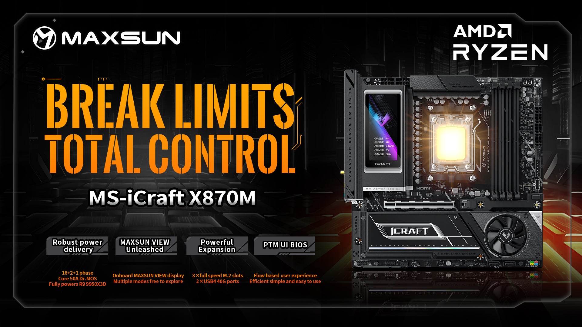 Maxsun Ms Icraft X870m 1 Motherboard