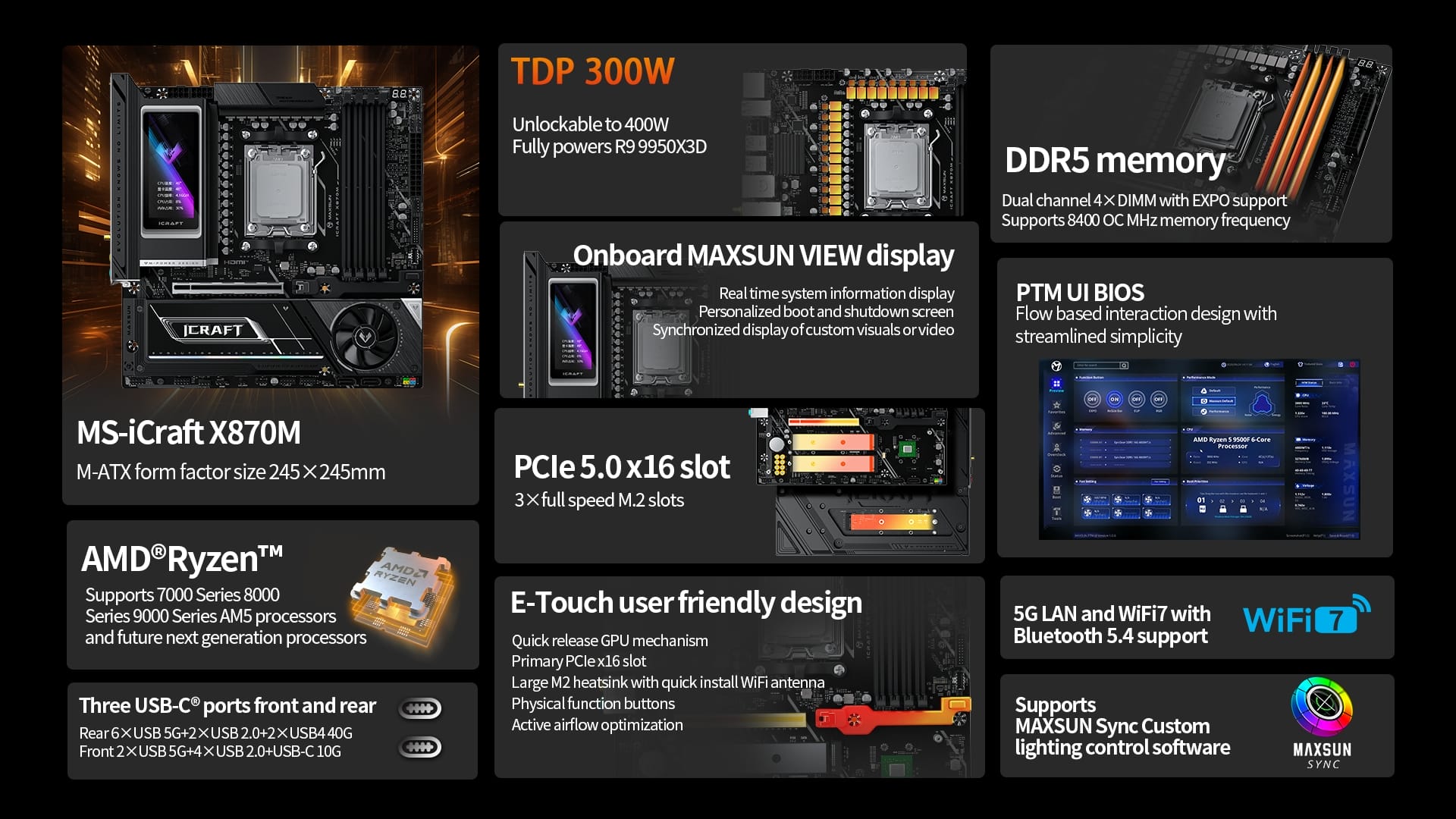 Maxsun Ms Icraft X870m 2 Motherboard