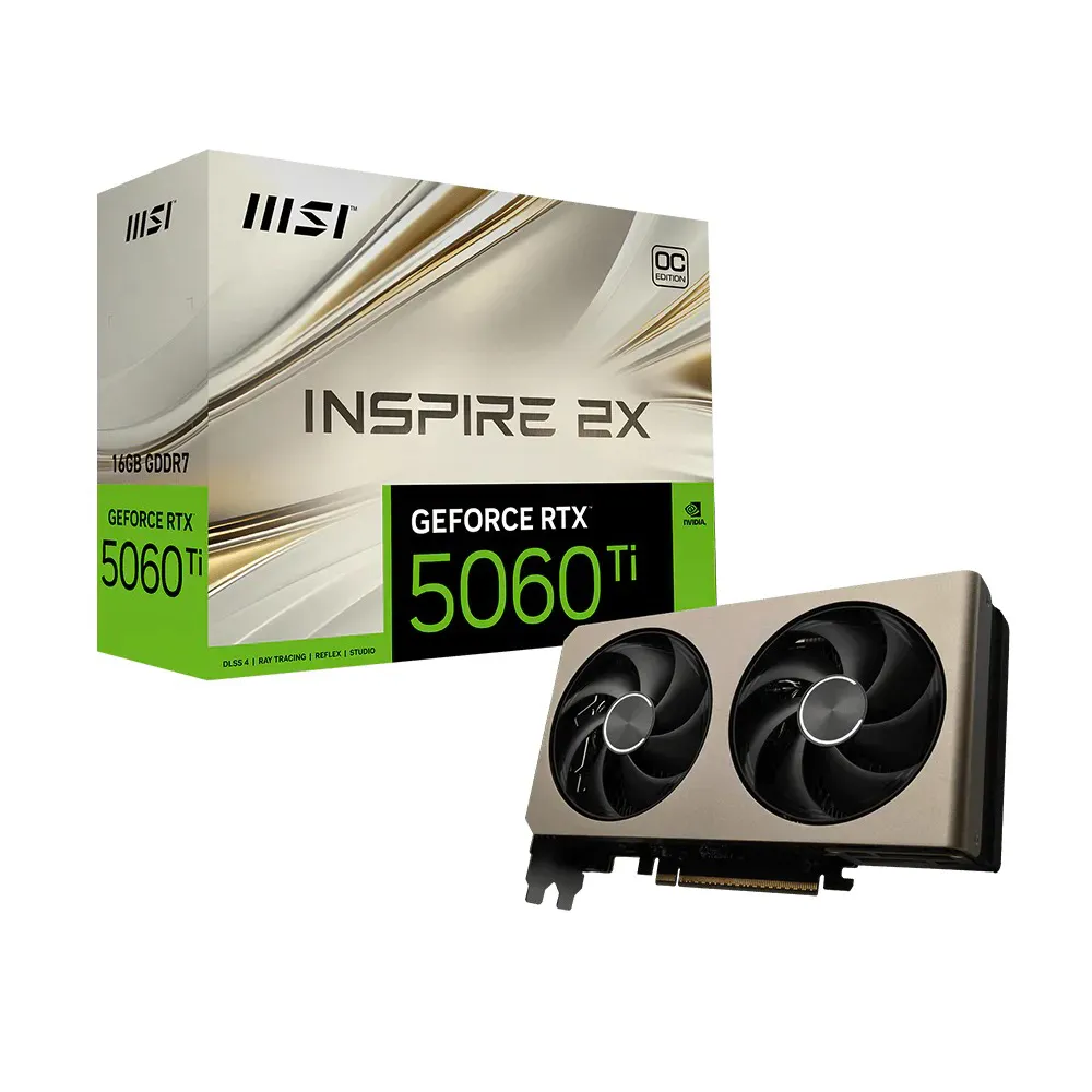 Msi Geforce Rtx 5060 Ti 16g Inspire 2x Oc 1