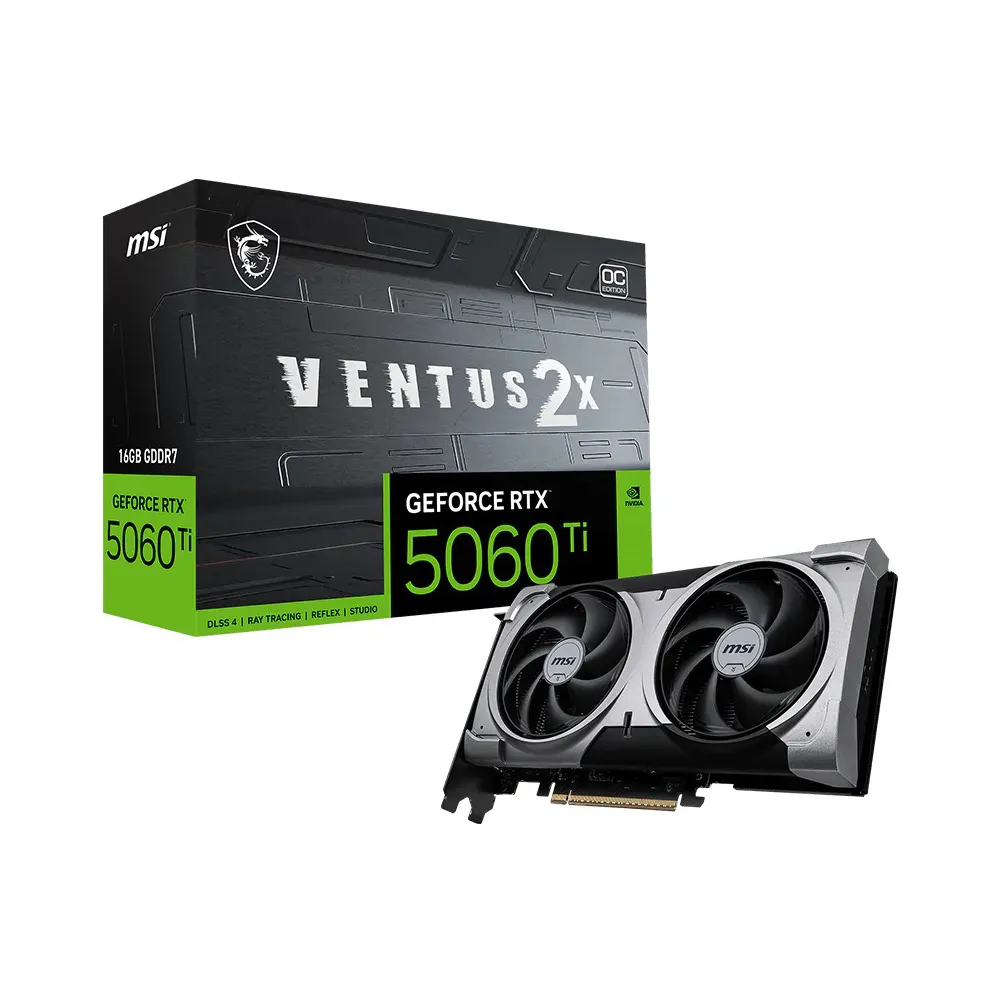 Msi Geforce Rtx 5060 Ti 16g Ventus 2x Oc Plus 3