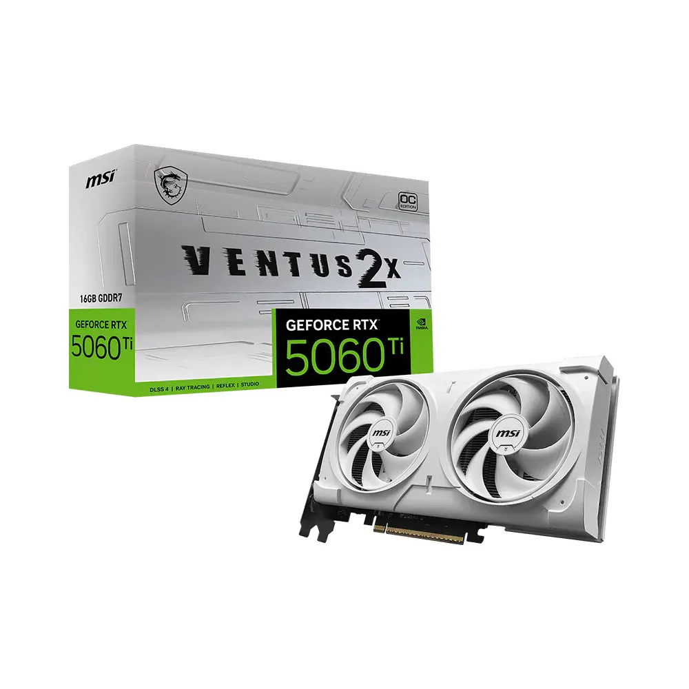 Msi Geforce Rtx 5060 Ti 16g Ventus 2x Oc White Plus 1