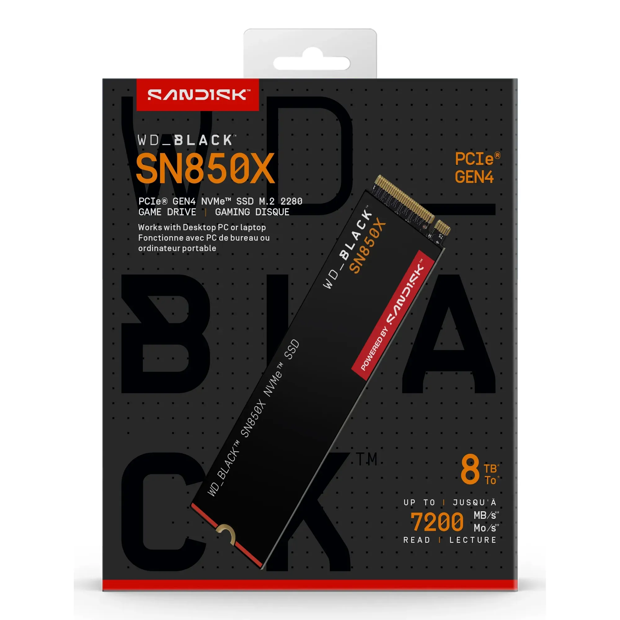 Wd Black Sn850x 8tb Nvme Ssd Wds800t2x0e 00cdd0 8