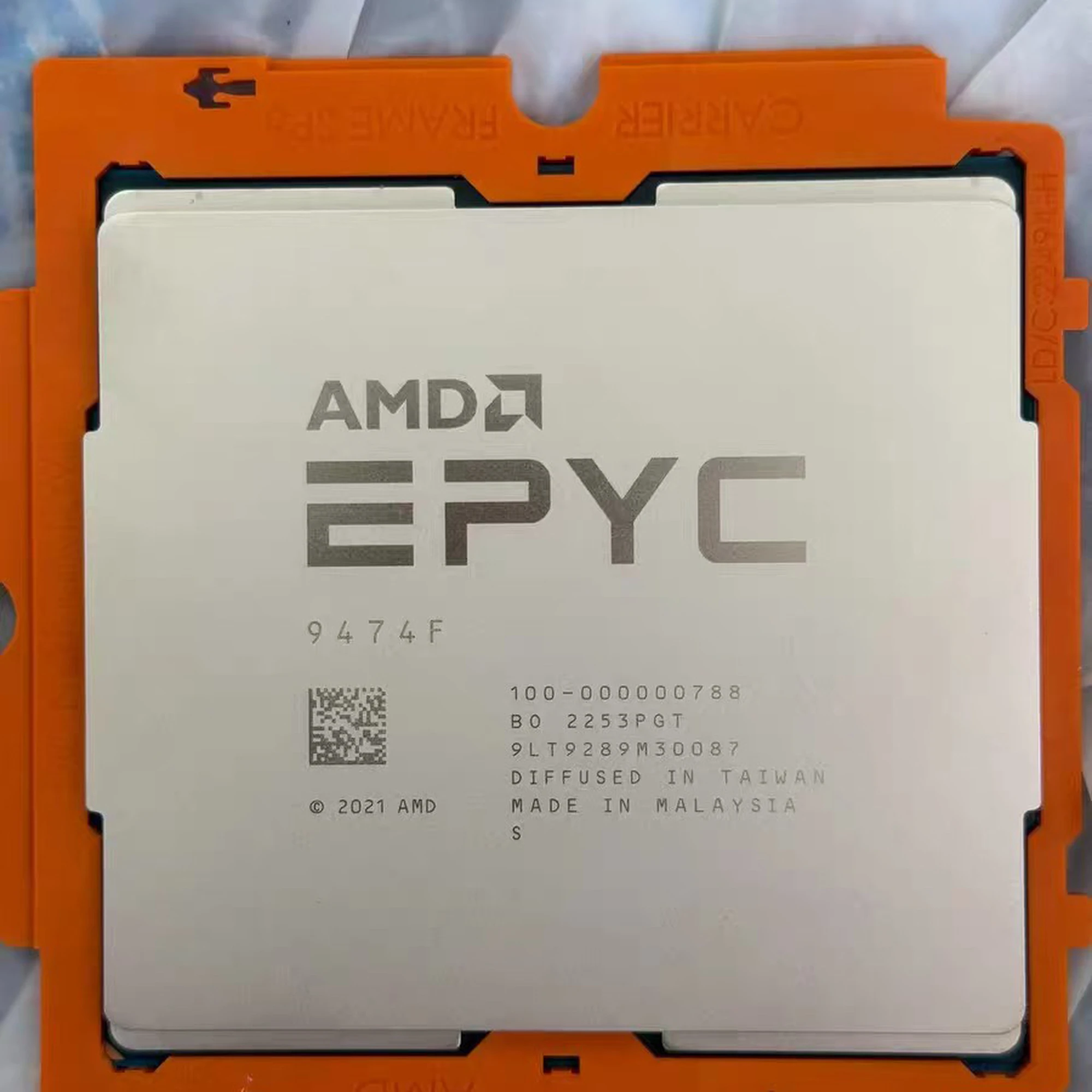 AMD EPYC 9474F 4th Gen 9004 Series Server CPU 48 Cores, 4.1GHz Boost, DDR5 & PCIe 5.0 Performance