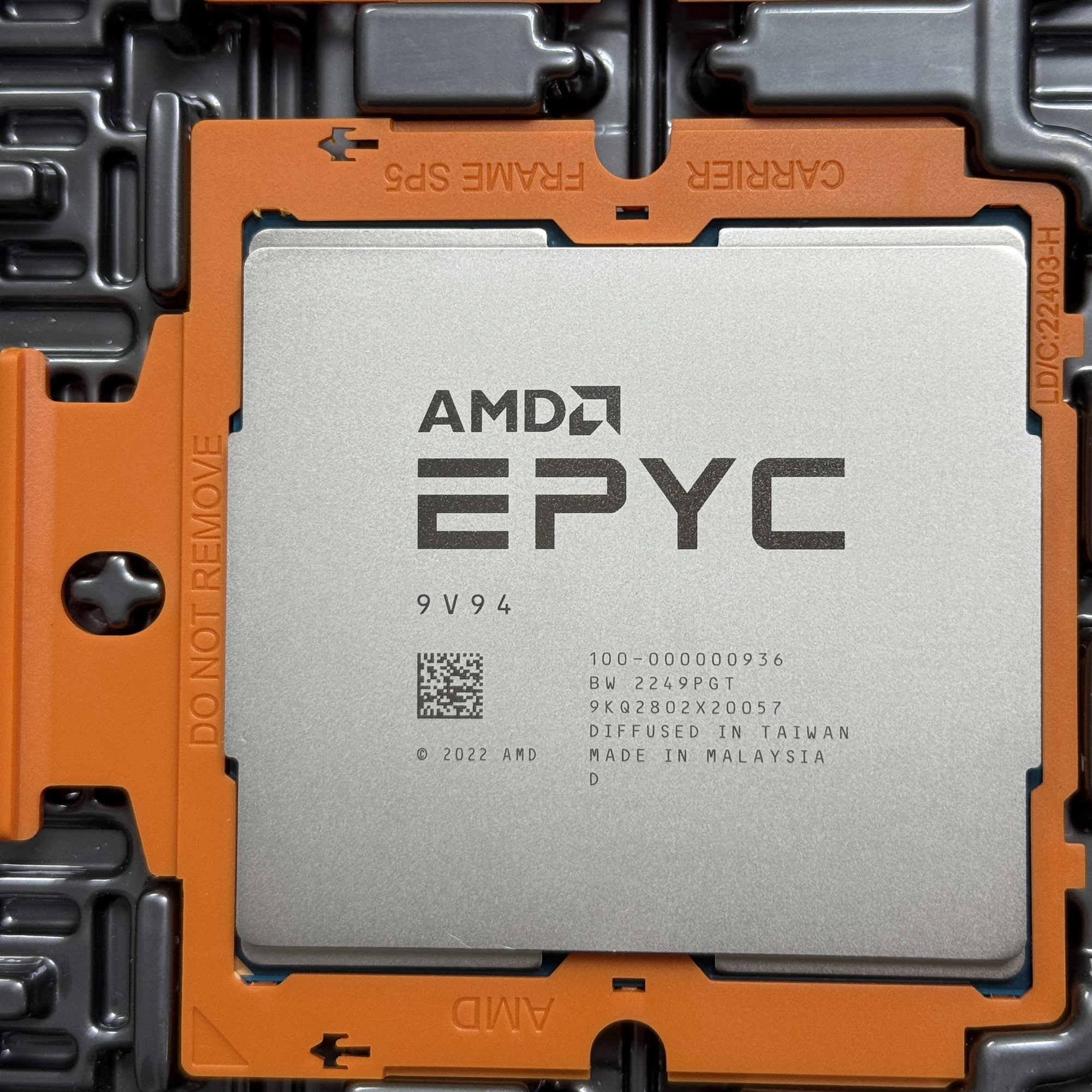 Amd Epyc 9v94 Server Cpu Front