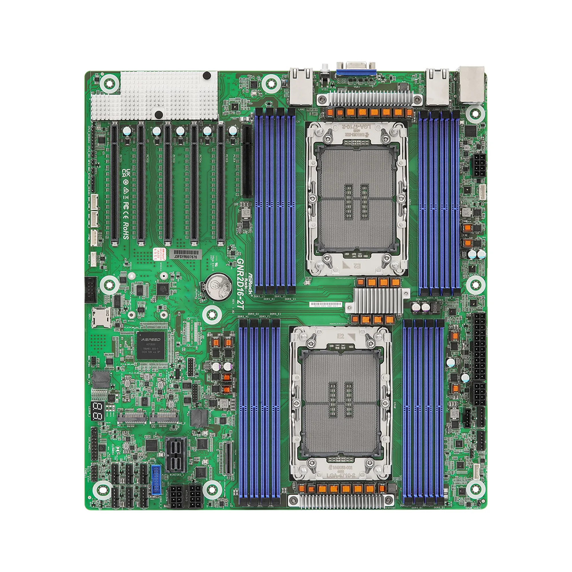 ASRock Rack GNR2D16-2T Dual Socket Server Motherboard DDR5 PCIe 5.0