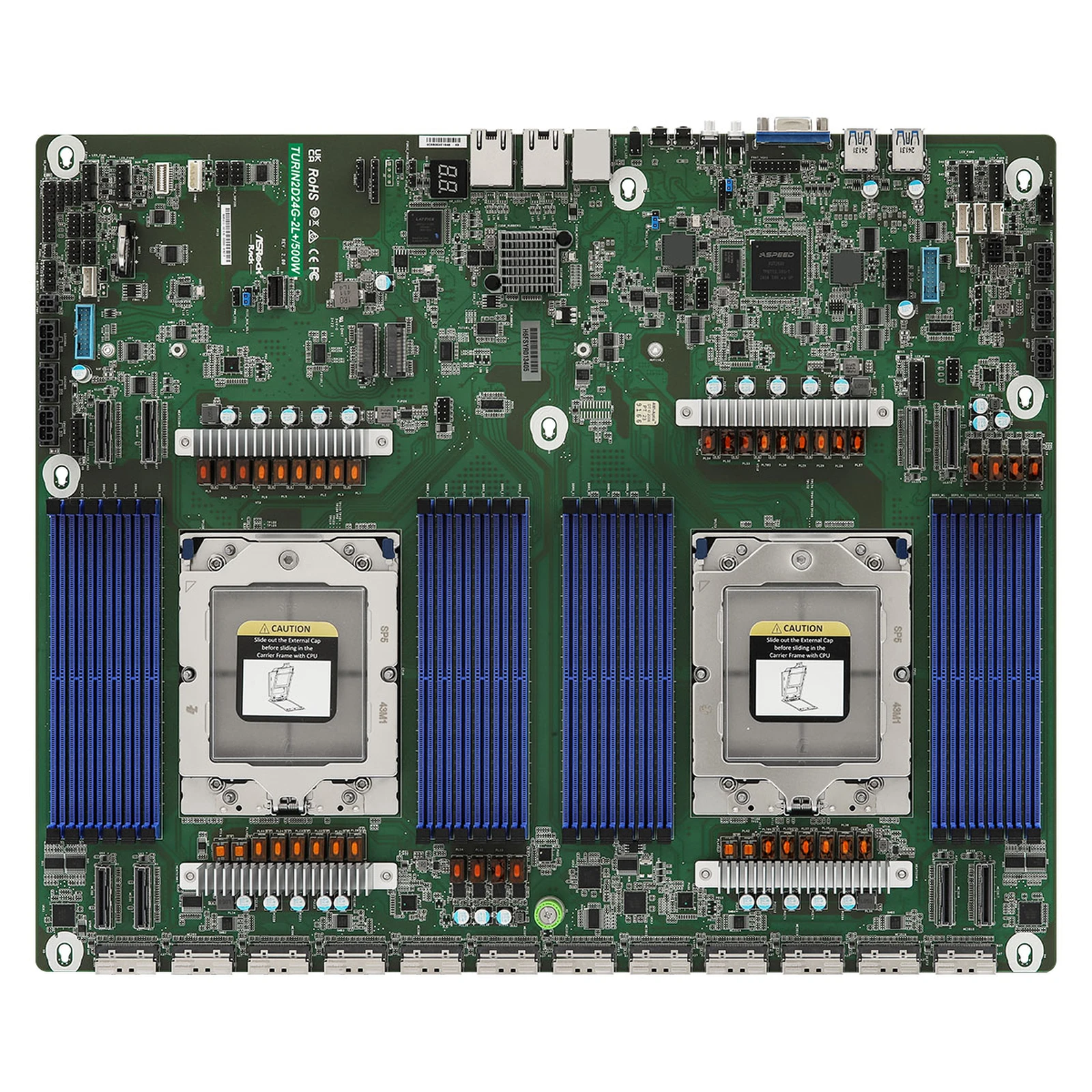 ASRock Rack TURIN2D24G-2L+/500W Server Motherboard
